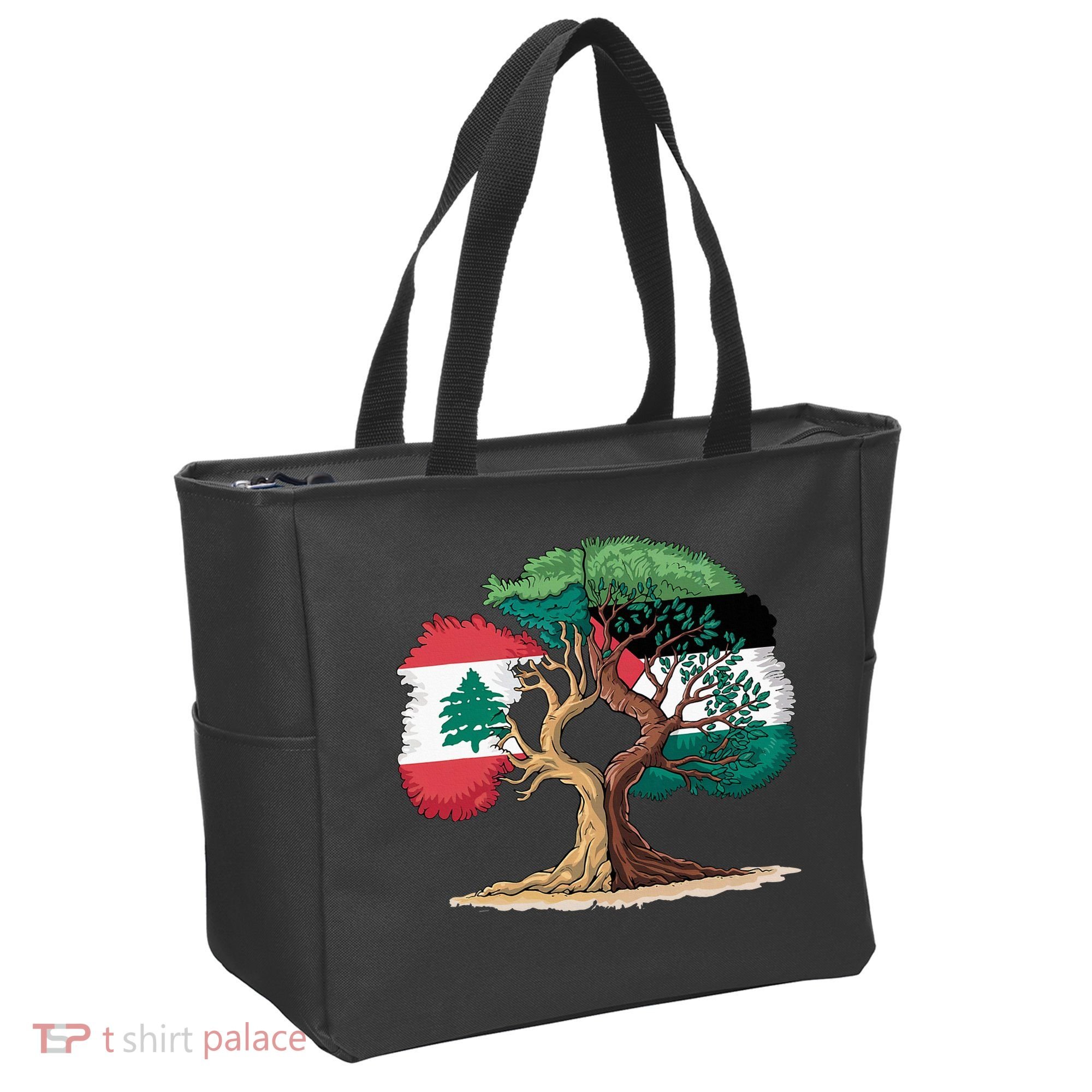 Lebanon Palestine Flag Lebanese Palestinian Tote Bag