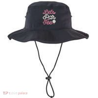 Lets Par Funny Golf Golfer Girl Party Team Bucket Hat thumb 0