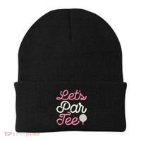 Lets Par Funny Golf Golfer Girl Party Team Beanie thumb 0