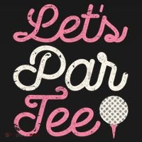 Lets Par Funny Golf Golfer Girl Party Team Pajama Set thumb 2