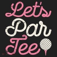 Lets Par Funny Golf Golfer Girl Party Team Hat thumb 2