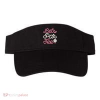 Lets Par Funny Golf Golfer Girl Party Team Visor thumb 0