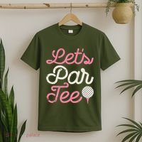 Lets Par Funny Golf Golfer Girl Party Team T-Shirt thumb 2
