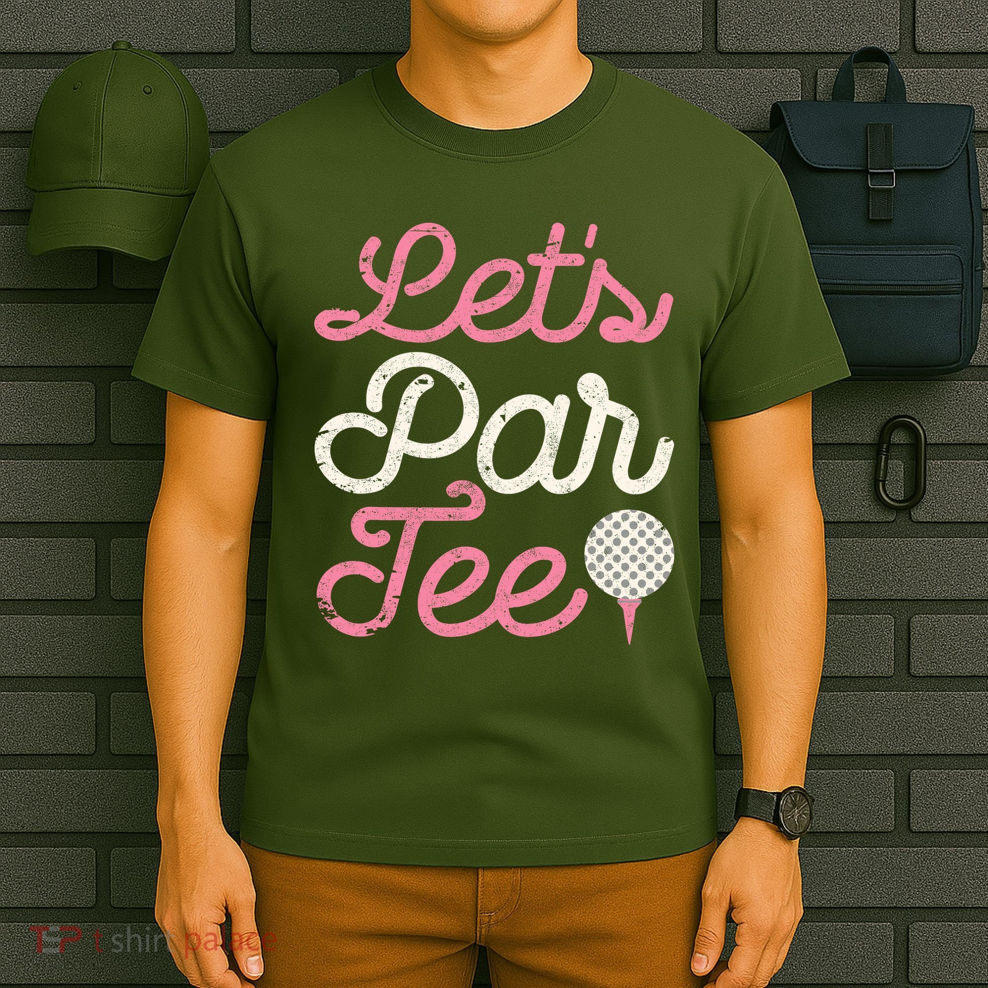 Lets Par Funny Golf Golfer Girl Party Team T-Shirt