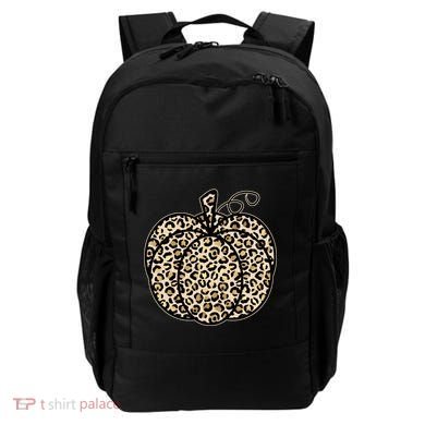 Leopard Pumpkin Festive Backpack