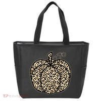 Leopard Pumpkin Festive Tote Bag thumb 0