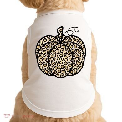 Leopard Pumpkin Festive Doggie Tank