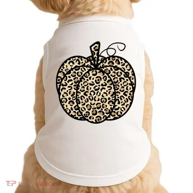 Leopard Pumpkin Festive Doggie Tank