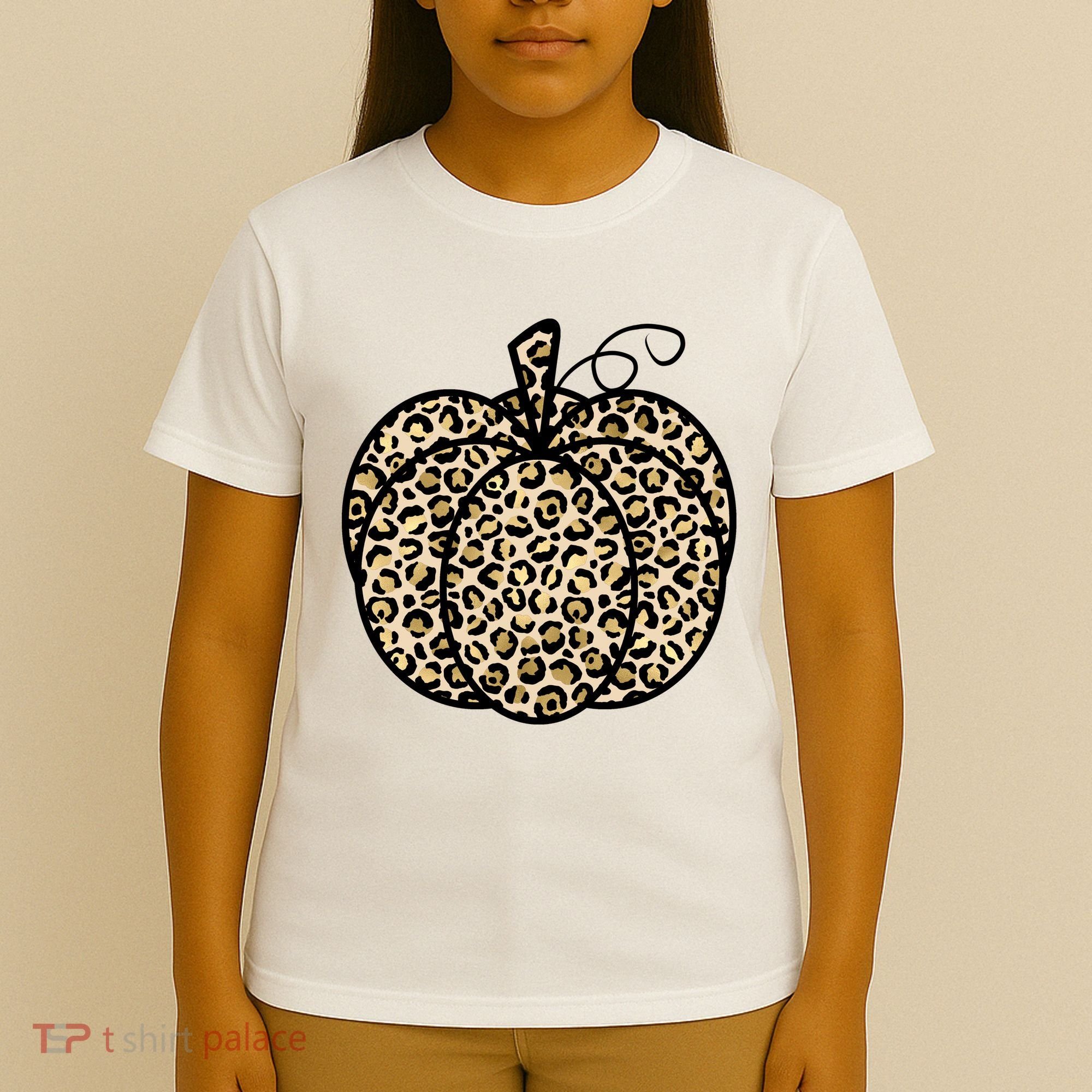 Leopard Pumpkin Festive T-Shirt