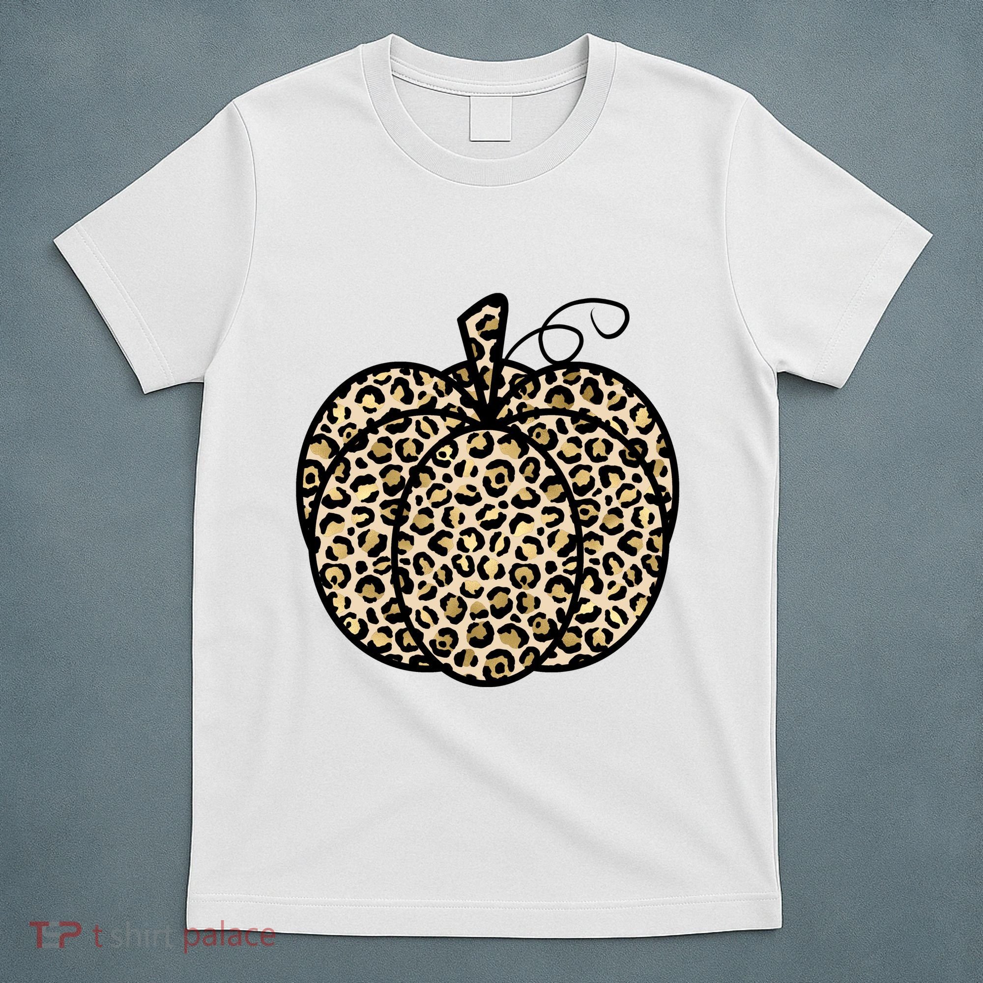 Leopard Pumpkin Festive T-Shirt