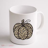 Leopard Pumpkin Festive Coffee Mug thumb 1