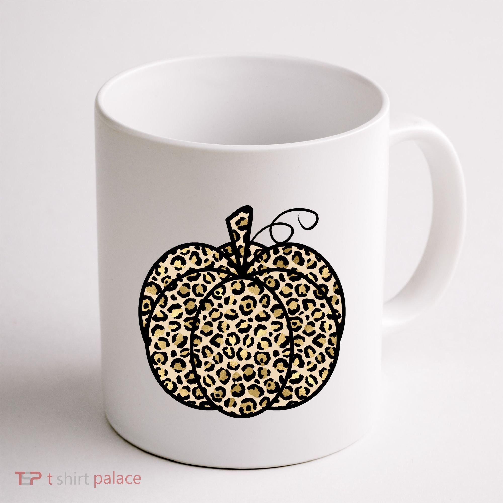 Leopard Pumpkin Festive Coffee Mug