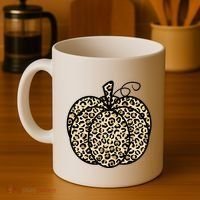 Leopard Pumpkin Festive Coffee Mug thumb 4