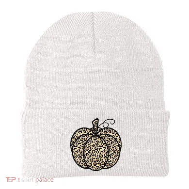 Leopard Pumpkin Festive Beanie
