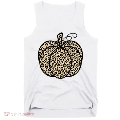 Leopard Pumpkin Festive Tank Top