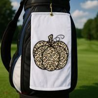 Leopard Pumpkin Festive Golf Towel thumb 2