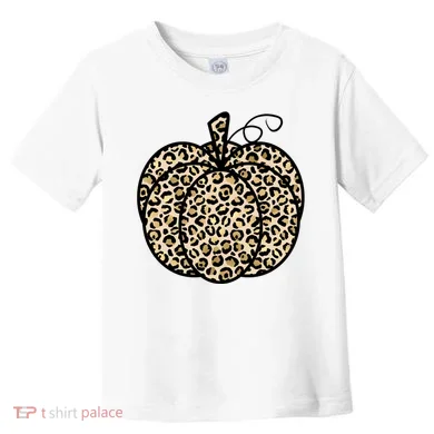 Leopard Pumpkin Festive Toddler T-Shirt