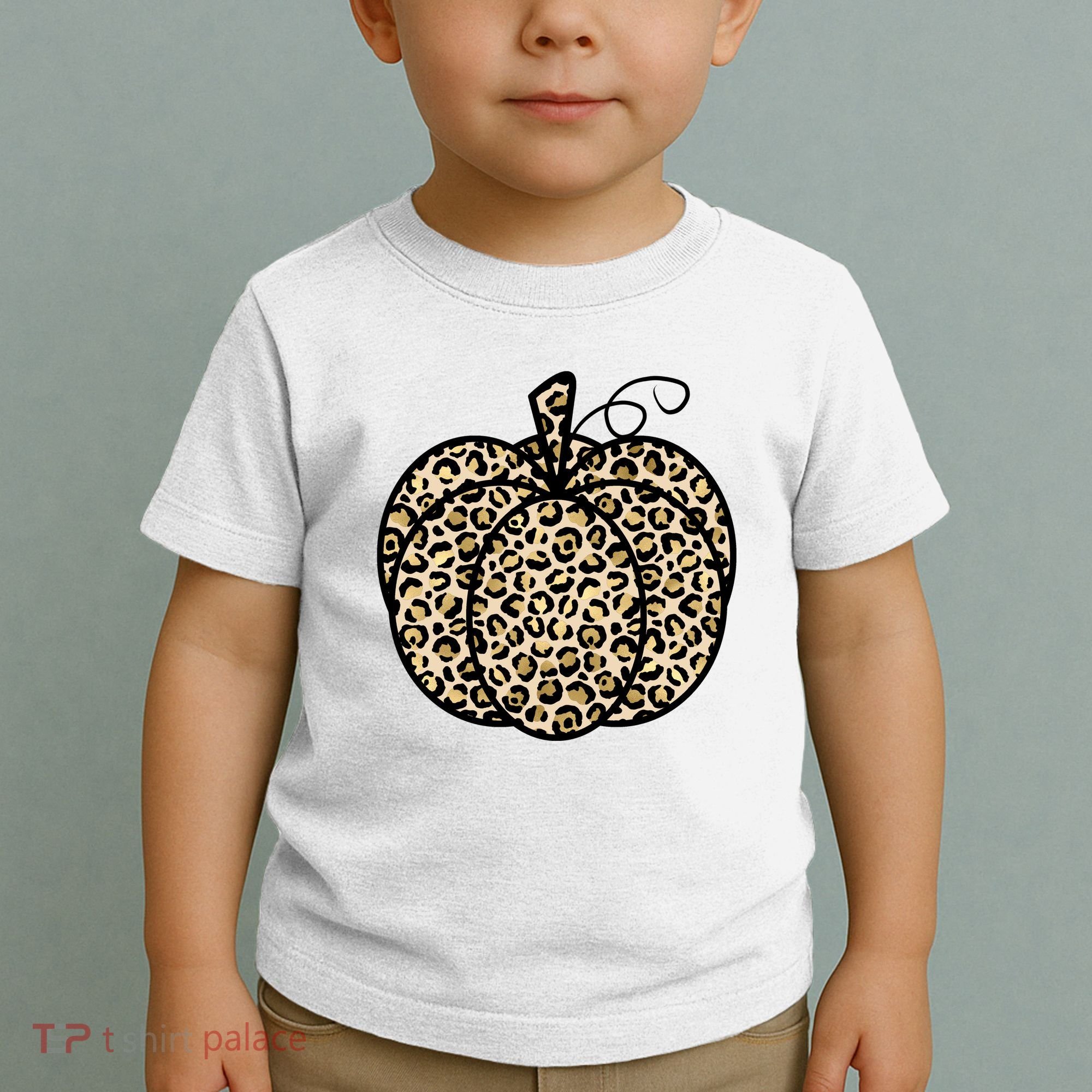Leopard Pumpkin Festive Toddler T-Shirt