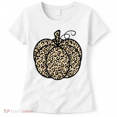 Leopard Pumpkin Festive Women's T-Shirt