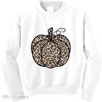 Leopard Pumpkin Festive Kids Sweatshirt thumb 0