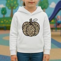 Leopard Pumpkin Festive Kids Hoodie thumb 3