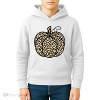Leopard Pumpkin Festive Kids Hoodie thumb 4
