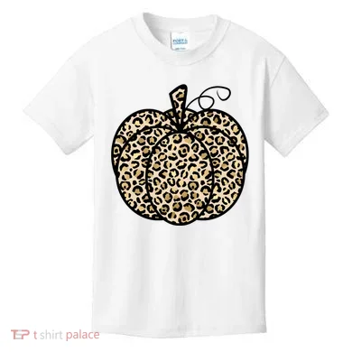Leopard Pumpkin Festive Kids T-Shirt