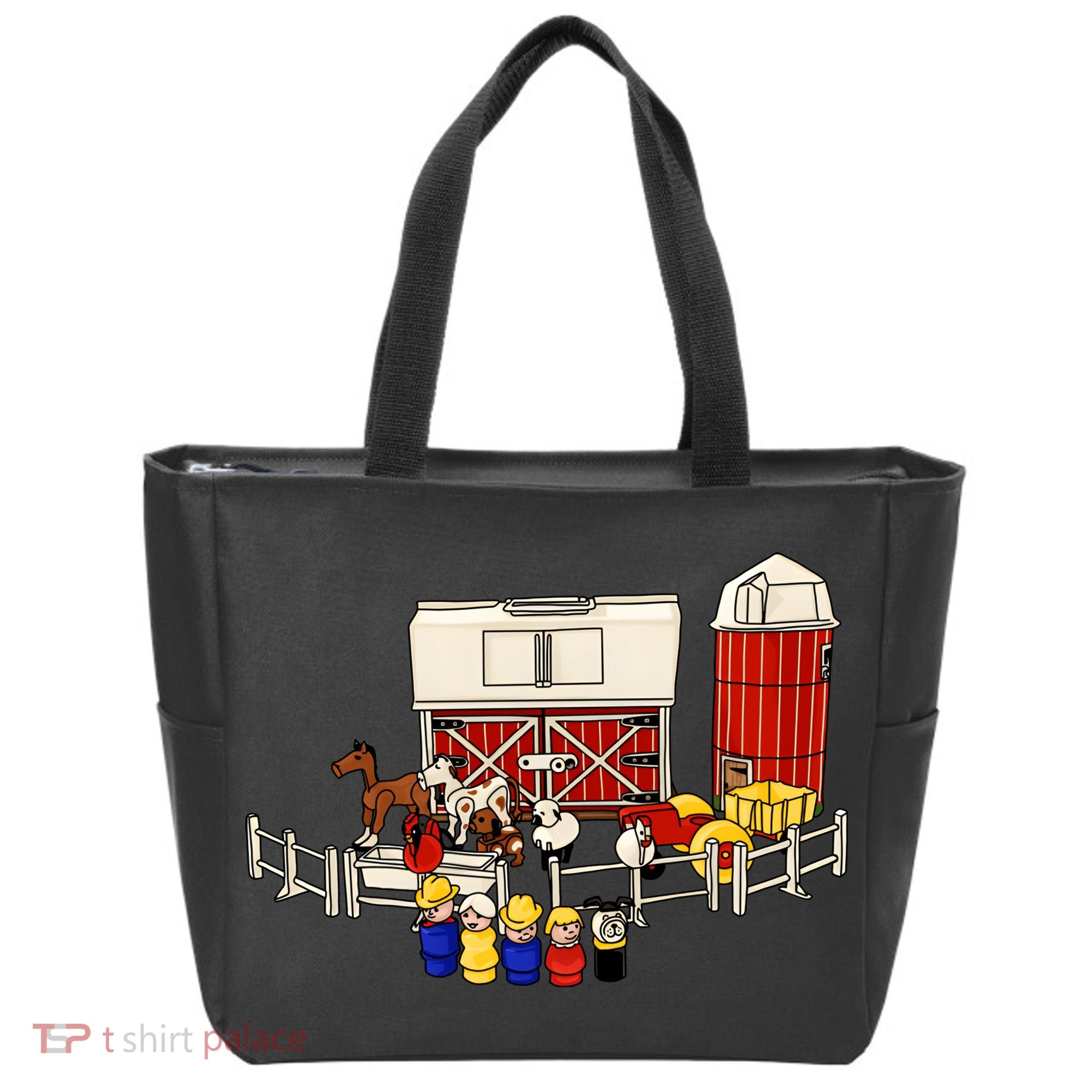 Little People Family With Farm Tote Bag