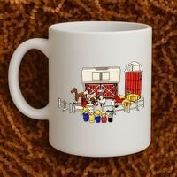 Little People Family With Farm Coffee Mug thumb 2