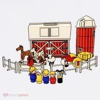 Little People Family With Farm Mousepad thumb 1