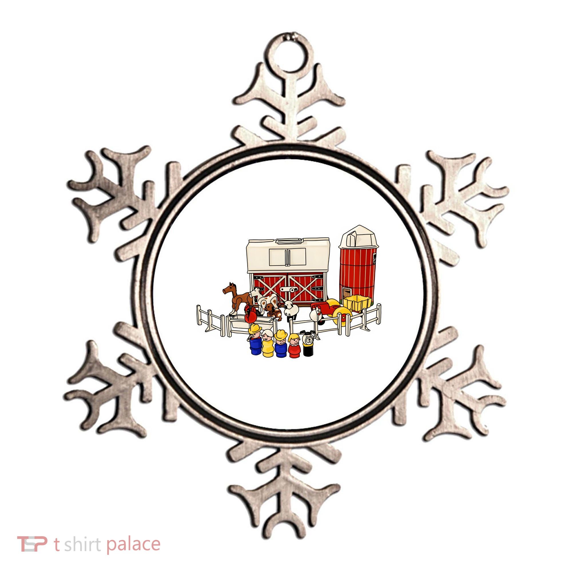 Little People Family With Farm Ornament