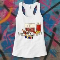 Little People Family With Farm Women's Tank Top thumb 3
