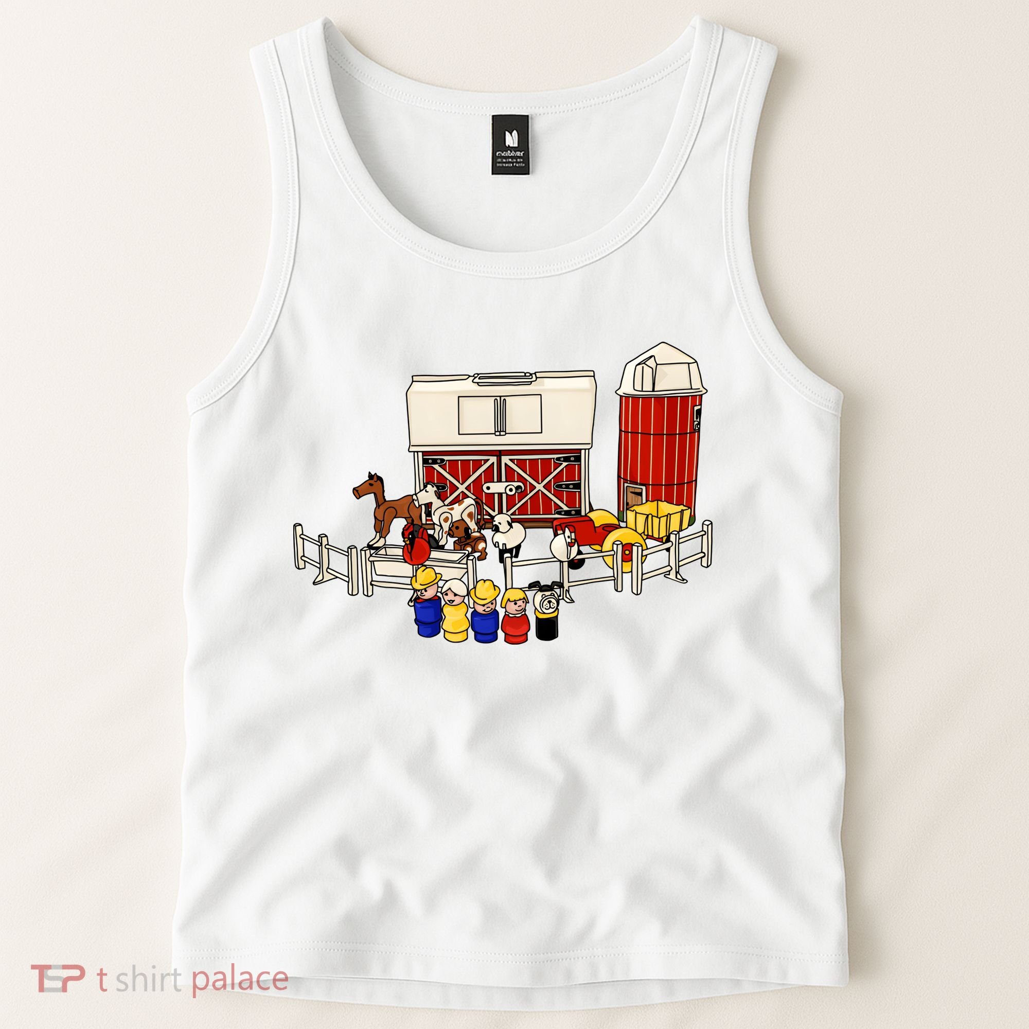 Little People Family With Farm Tank Top