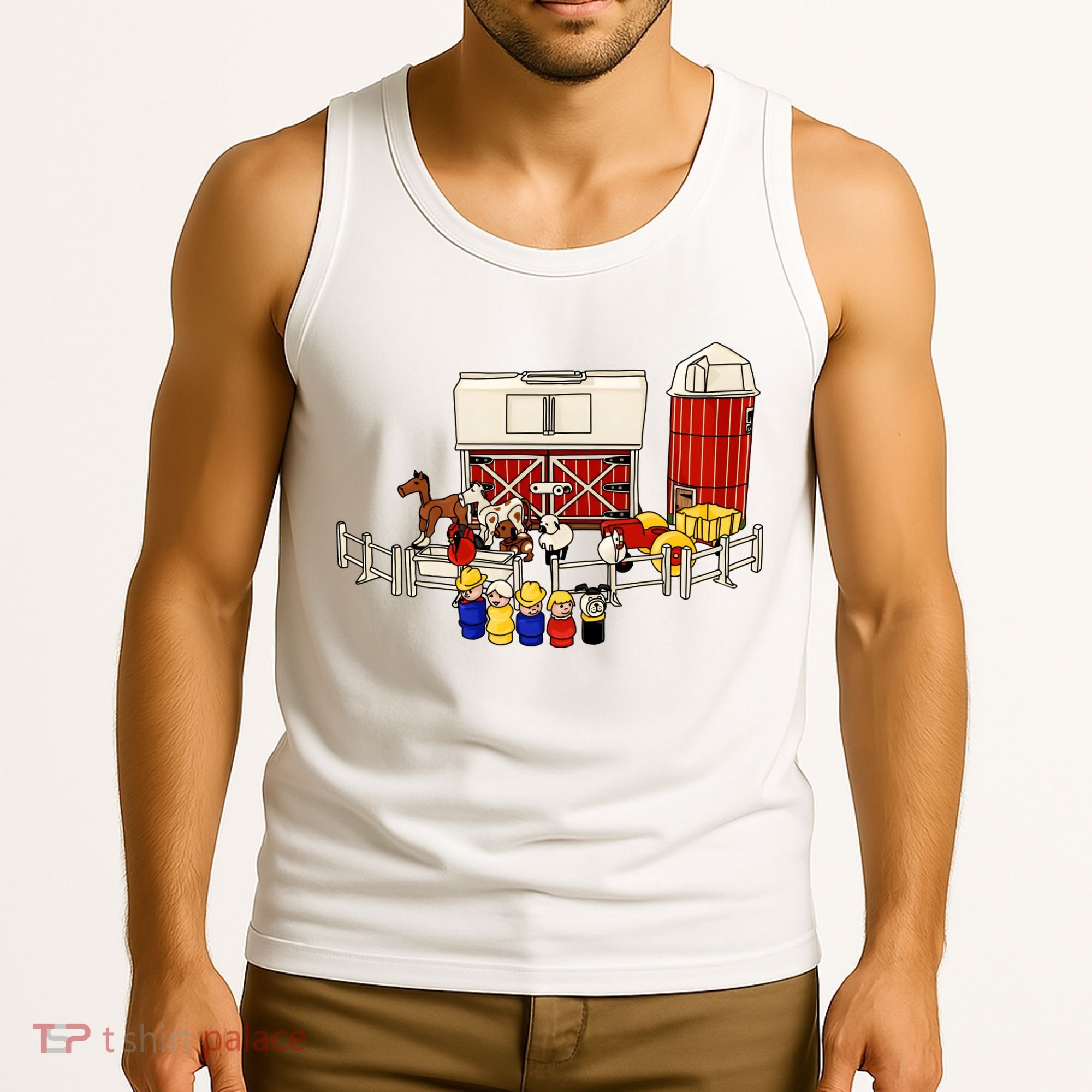 Little People Family With Farm Tank Top