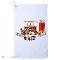 Little People Family With Farm Golf Towel thumb 0
