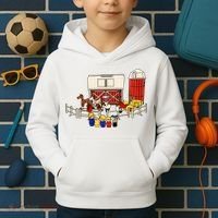Little People Family With Farm Kids Hoodie thumb 2