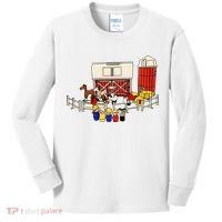 Little People Family With Farm Kids Long Sleeve Shirt thumb 0