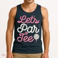 Lets Par Funny Golf Golfer Girl Women Party Team Gift Tank Top thumb 3