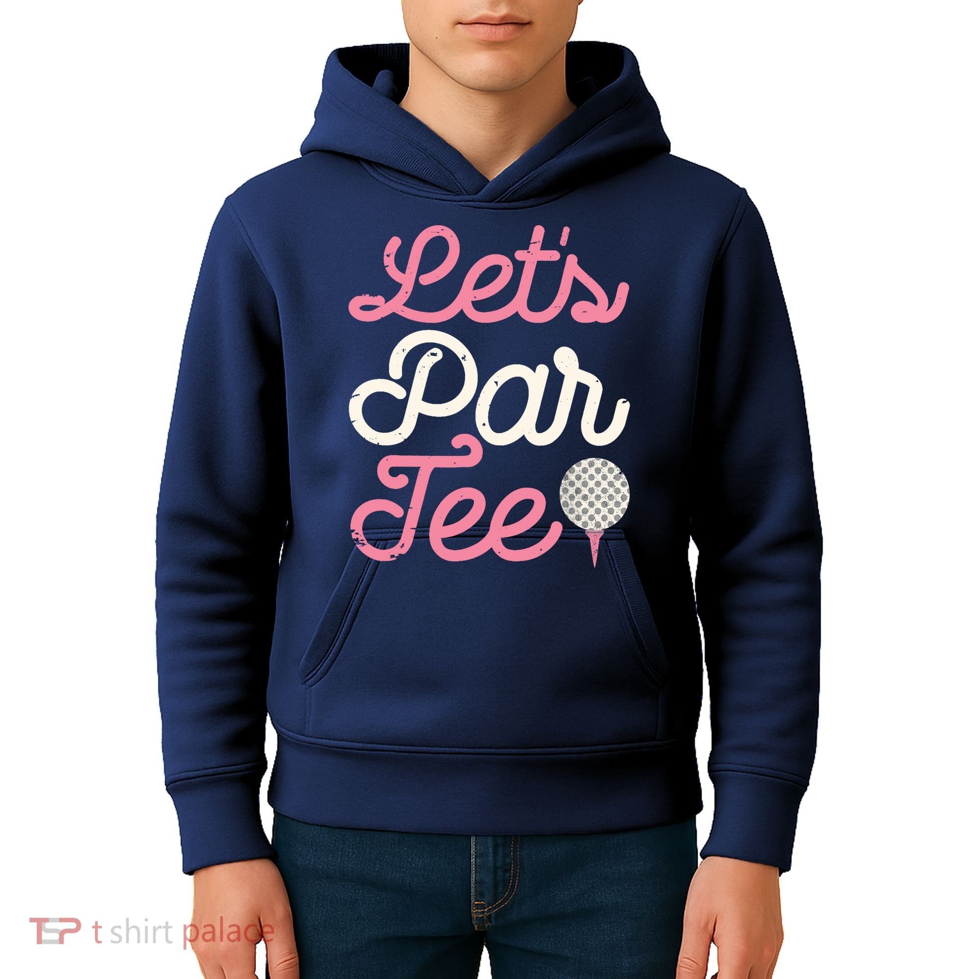 Lets Par Funny Golf Golfer Girl Women Party Team Gift Kids Hoodie