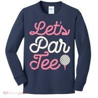 Lets Par Funny Golf Golfer Girl Women Party Team Gift Kids Long Sleeve Shirt thumb 0