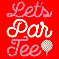 Lets Par Funny Golf Golfer Girl Women Party Team Gift Santa Hat thumb 1