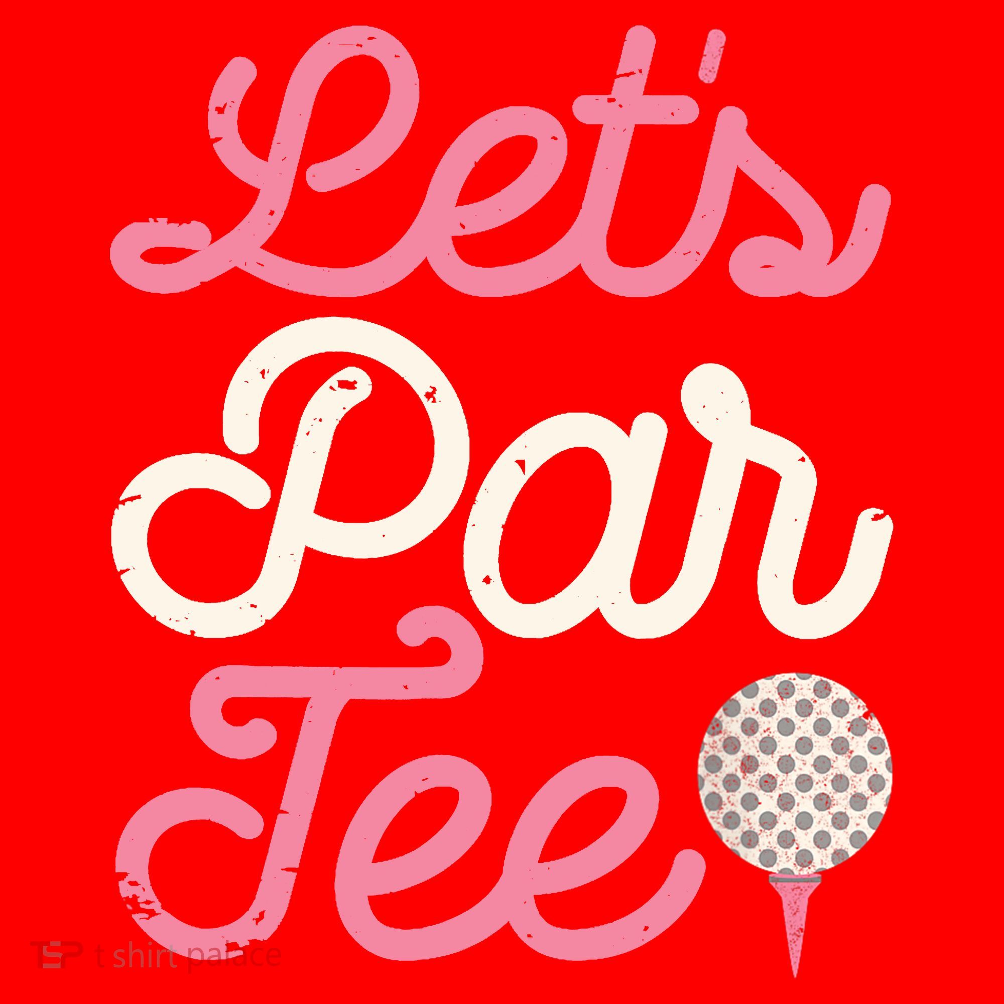 Lets Par Funny Golf Golfer Girl Women Party Team Gift Santa Hat