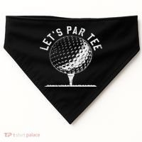 Lets Par Funny Golf Player Gift USA-Made Doggie Bandana thumb 0