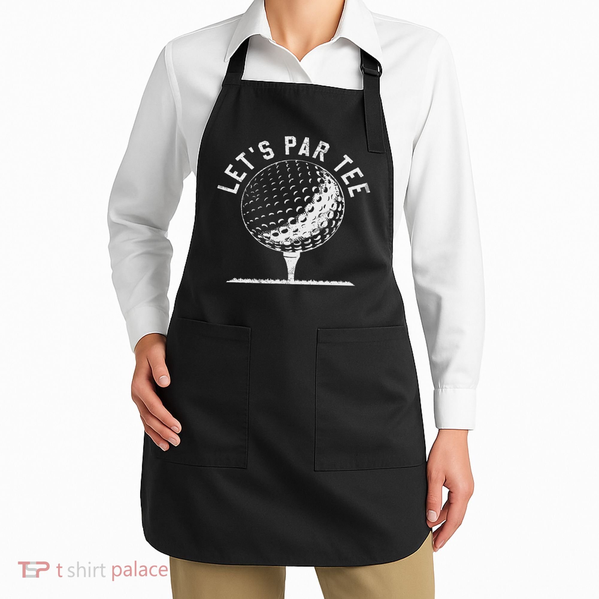 Lets Par Funny Golf Player Gift Apron