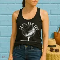 Lets Par Funny Golf Player Gift Women's Tank Top thumb 2