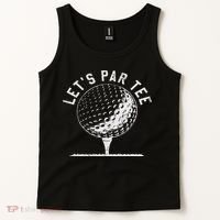Lets Par Funny Golf Player Gift Tank Top thumb 2