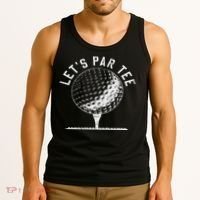 Lets Par Funny Golf Player Gift Tank Top thumb 3