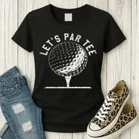 Lets Par Funny Golf Player Gift Women's T-Shirt thumb 3