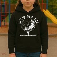 Lets Par Funny Golf Player Gift Kids Hoodie thumb 3