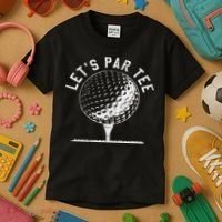 Lets Par Funny Golf Player Gift Kids T-Shirt thumb 3